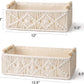 Boho Macrame Storage Baskets – Handwoven Decorative Organizer Set (2-Pack)