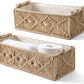 Boho Macrame Storage Baskets – Handwoven Decorative Organizer Set (2-Pack)