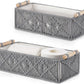 Boho Macrame Storage Baskets – Handwoven Decorative Organizer Set (2-Pack)